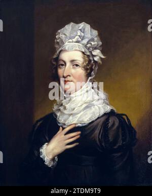 Mrs John Trumbull (Sarah Hope Harvey, 1774-1824), ritratto dipinto ad olio su tavola di John Trumbull, 1820-1823 Foto Stock