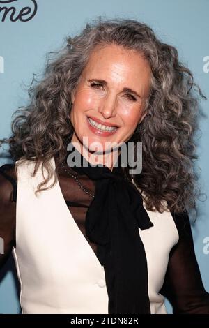 Hollywood, California. 18 dicembre 2023. Andie MacDowell al "The Way Home" di Hallmark Channel, stagione 1 Los Angeles SAG Panel & Screening l'11 dicembre 2023 al Neuehouse Hollywood di Hollywood, California. Crediti: Faye Sadou/Media Punch/Alamy Live News Foto Stock