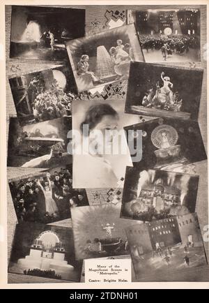 Brigitte Helm e scene del film Metropolis Metropolis è un film muto di fantascienza espressionista tedesco del 1927 diretto da Fritz Lang e scritto da Thea von Harbou in collaborazione con Lang dal romanzo omonimo di von Harbou del 1925 (che è stato intenzionalmente scritto come trattamento). Il film è interpretato da Gustav Fröhlich, Alfred Abel, Rudolf Klein-Rogge e Brigitte Helm. Erich Pommer lo ha prodotto nei Babelsberg Studios per Universum Film A.G. (UFA). Il film muto è considerato un pionieristico film di fantascienza, essendo tra i primi lungometraggi di quel genere. Le riprese hanno preso plac Foto Stock