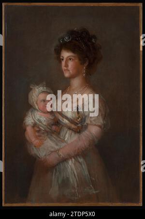 L'infanta Maria Luisa (17821824) e suo figlio Carlos Luis (17991883) 1930 di Goya Foto Stock