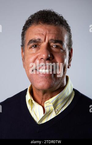 Chris Kamara MBE , ex calciatore e manager professionista inglese che ha lavorato come presentatore e analista di calcio presso Sky Sports dal 1992 al 20 Foto Stock