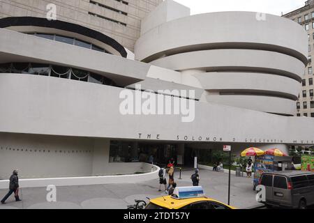 NYC/New York City/New York, USAk / 07.JUNE 2018/ The Solomon R.Guggenhiem Museum Building in New York City New York. . (Foto: Francis Joseph Dean/Dean Pictures) Foto Stock