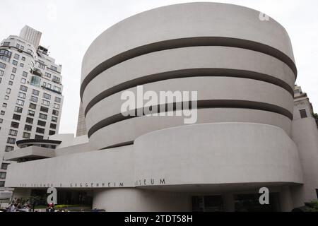 NYC/New York City/New York, USAk / 07.JUNE 2018/ The Solomon R.Guggenhiem Museum Building in New York City New York. . (Foto: Francis Joseph Dean/Dean Pictures) Foto Stock