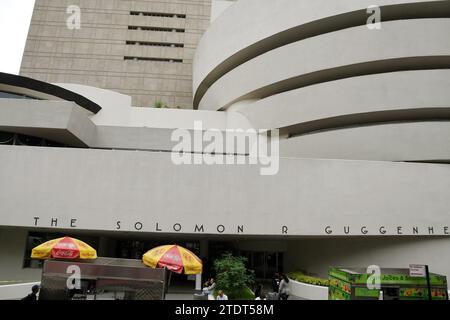 NYC/New York City/New York, USAk / 07.JUNE 2018/ The Solomon R.Guggenhiem Museum Building in New York City New York. . (Foto: Francis Joseph Dean/Dean Pictures) Foto Stock