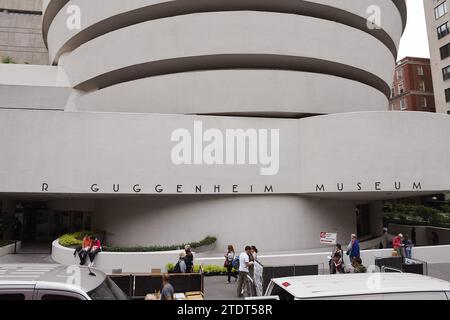 NYC/New York City/New York, USAk / 07.JUNE 2018/ The Solomon R.Guggenhiem Museum Building in New York City New York. . (Foto: Francis Joseph Dean/Dean Pictures) Foto Stock