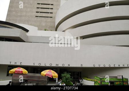 NYC/New York City/New York, USAk / 07.JUNE 2018/ The Solomon R.Guggenhiem Museum Building in New York City New York. . Foto: Francis Joseph Dean/Dean Pictures Foto Stock