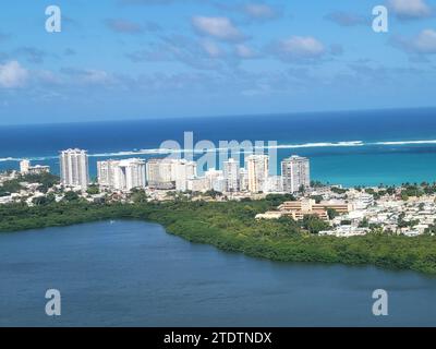 San Juan PR dal cielo Foto Stock