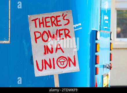 Protesta abitativa a Newquay, Cornovaglia. Foto Stock