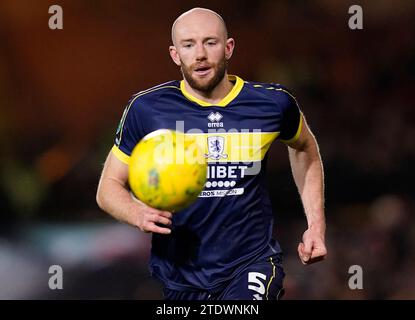 Burslem, Regno Unito. 19 dicembre 2023. Matthew Clarke del Middlesbrough durante la partita della Carabao Cup a vale Park, Burslem. Il credito fotografico dovrebbe leggere: Andrew Yates/Sportimage Credit: Sportimage Ltd/Alamy Live News Foto Stock