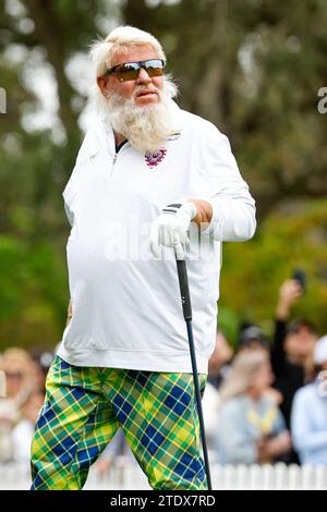 Orlando, Florida, USA. 17 dicembre 2023. John Daly durante la fase finale del torneo di golf PNC Championship al Ritz-Carlton Golf Club di Orlando, Florida. Darren Lee/CSM/Alamy Live News Foto Stock