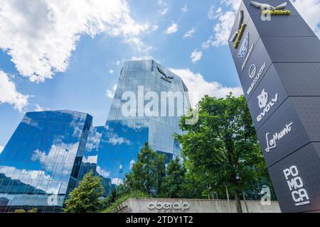 Bolzano (Bolzano): Sede della società Salewa in alto Adige, Trentino-alto Adige, Italia Foto Stock