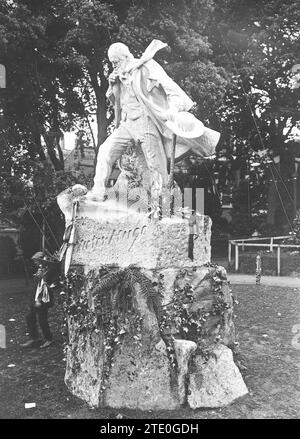 Guernsey Island (Regno Unito), 7/8/1914. Complesso monumentale dedicato allo scrittore francese Victor Hugo, inaugurato con una celebrazione congiunta franco-britannica. Crediti: Album / Archivo ABC / M. Rol Foto Stock