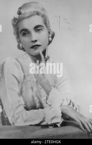 Un ritratto di Barbara Hutton nel 1930. Crediti: Album / Archivo ABC Foto Stock