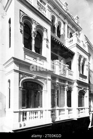 09/30/1913. Indirizzo della società "la Catalana" in Calle de las Sierpes di Siviglia, n. 22. Crediti: Album / Archivo ABC / Juan Barrera Foto Stock