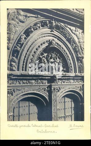 12/31/1939. Calahorra. Dettaglio della facciata laterale della Cattedrale. Crediti: Album / Archivo ABC / Servert Foto Stock