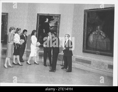 22/04/1987. Secondo giorno spagnolo dei principi di Galles:. Crediti: Album / Archivo ABC Foto Stock