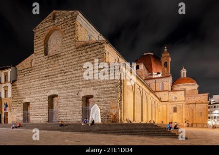 Basilica di San Lorenzo a Firenze, Toscana, Italia Foto Stock