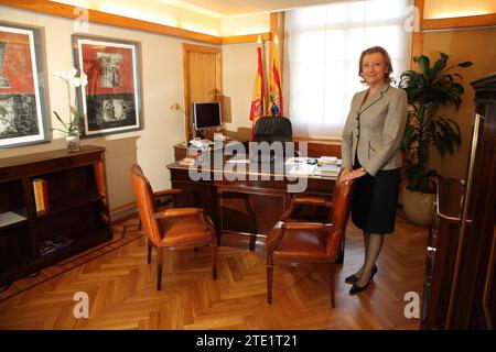 Saragozza 24 ottobre 2011 Luisa Fernanda Rudi Presidente del Consiglio generale di Aragona foto Fabián Simón archdc RUDI.jpg proprie foto. Crediti: Album / Archivo ABC / Fabián Simón Foto Stock