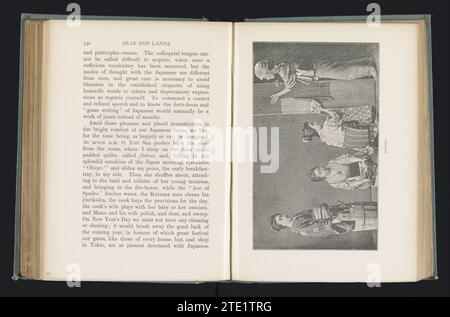 Quattro donne giapponesi che lavano i vestiti, anonimo, c. 1882 - dentro o prima del 1892 carta giapponese carta giapponese Foto Stock