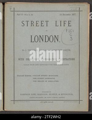 Street Life in London, Part 11, 1877 London paper Printing / etching London paper Printing / etching Foto Stock