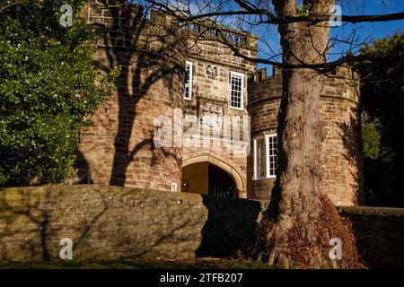 Skipton Castle Gateway Foto Stock