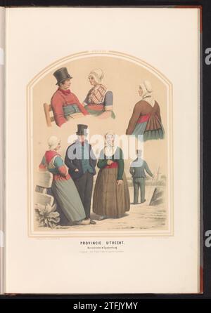 Abbigliamento tradizionale di Bunschoten e Spakenburg a Utrecht, 1857, 1857 costume tradizionale delle città di Bunschoten e Spakenburg nella provincia di Utrecht. Studi diversi. Illustrazione in un libro del 1857 con 56 registrazioni di costumi tradizionali olandesi. Tipografia: Netherlandsafter disegno di: Netherlandsafter disegno di: Netherlandspublisher: Amsterdam paper Bunschoten. Costume tradizionale Spakenburg delle città di Bunschoten e Spakenburg nella provincia di Utrecht. Studi diversi. Illustrazione in un libro del 1857 con 56 registrazioni di costumi tradizionali olandesi. Stampatore: Ne Foto Stock