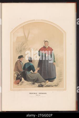 Costume tradizionale di Oldenzaal a Overijssel, 1857, 1857 costume tradizionale di Oldenzaal nella provincia di Overijssel. Un uomo e due donne. Illustrazione in un libro del 1857 con 56 registrazioni di costumi tradizionali olandesi. Tipografia: Netherlandsafter disegno di: Netherlandsafter disegno di: Netherlandspublisher: Amsterdam paper Oldenzaal costume tradizionale di Oldenzaal nella provincia di Overijssel. Un uomo e due donne. Illustrazione in un libro del 1857 con 56 registrazioni di costumi tradizionali olandesi. Tipografia: Netherlandsafter disegno di: Netherlandsafter disegno di: Netherlandspublishe Foto Stock