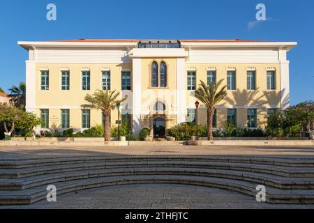 Tel Aviv, Israele - 7 luglio 2022: Suzanne Dellal Center for Dance and Theatre di neve Tzedek, Foto Stock