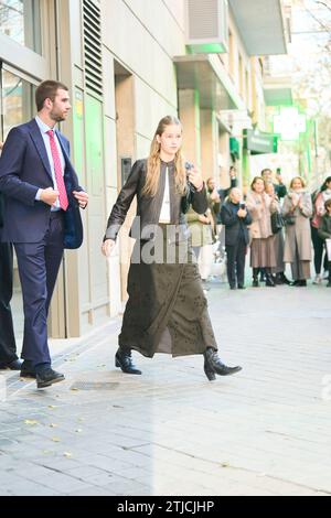 Madrid, Madrid, Spagna. 20 dicembre 2023. Irene Urdangarin lascia il ristorante Pa-Bu dopo pranzo per il compleanno della Principessa Elena 60 il 20 dicembre 2023 a Madrid, Spagna (Credit Image: © Jack Abuin/ZUMA Press Wire) SOLO PER USO EDITORIALE! Non per USO commerciale! Foto Stock