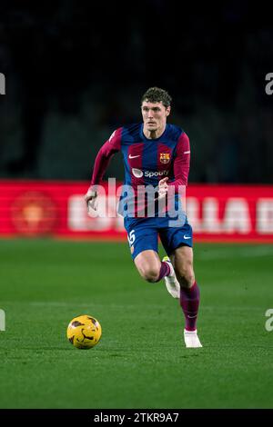 Barcellona, Spagna, 20 dicembre 2023. Spagnolo LaLiga EA Sports: FC Barcelona contro UD Almeria. (15) Andreas Christensen credito: Joan G/Alamy Live News Foto Stock