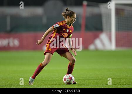 20 dicembre 2023, Stadio tre Fontane, Roma, Italia; UEFA Champions League Women Football; Roma versus Paris; r10» Foto Stock