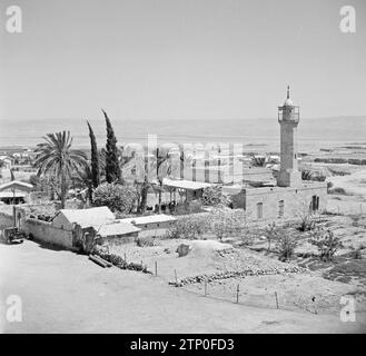 Moschea di Gerico nella pianura del Mar morto, ca. 1950-1955 Foto Stock