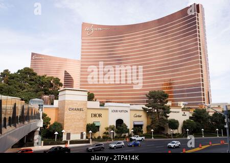 Vista generale del Wynn & Encore Resorts a Las Vegas, Nevada, Stati Uniti. Immagine scattata l'11 dicembre 2023. © Belinda Jiao jiao.bilin@gmail.com 075989 Foto Stock