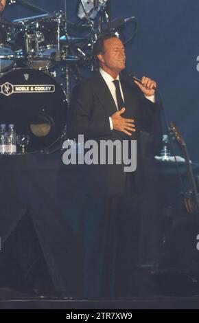 18/09/2001. 09-18-01-Madrid. - Concerto di Julio Iglesias; .- .Photo Ernesto Agudo.Archdc. Crediti: Album / Archivo ABC / Ernesto Agudo Foto Stock