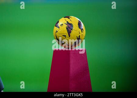 Barcellona, ESP. 20 dicembre 2023. FC BARCELONA vs UD ALMERIA 20 dicembre 2023 pallone ufficiale durante la partita tra FC Barcelona e UD Almeria corrispondente al diciotto giorni di la Liga EA Sports allo Stadio Olimpico Lluis Companys di Montjuic a Barcellona, Spagna. Crediti: Rosdemora/Alamy Live News Foto Stock