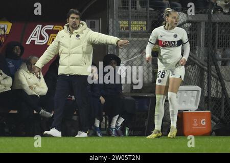 Roma, Italia. 20 dicembre 2023. Jocelyn Precheur di Paris Saint-Germain durante la giornata 4 gruppo C della UEFA Women's Champions League tra A.S. Roma vs Paris Saint-Germain, 20 dicembre 2023 allo Stadio tre Fontane di Roma. Credito: Agenzia fotografica indipendente/Alamy Live News Foto Stock