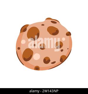 Set di dolci. Biscotti con cioccolato, mandorle e arancia Illustrazione Vettoriale