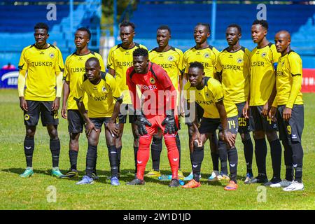 NAIROBI, KENYA - 20; squadra Tusker prima della partita contro la polizia del Kenya durante la partita di campionato KWPL tra la polizia del Kenya e Soccer Assasins alla polizia Foto Stock