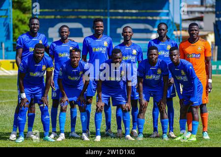 NAIROBI, KENYA - 20; squadra di polizia del Kenya prima della loro partita contro Tusker durante la partita di campionato KWPL tra la polizia del Kenya e Soccer Assasins alla polizia Foto Stock