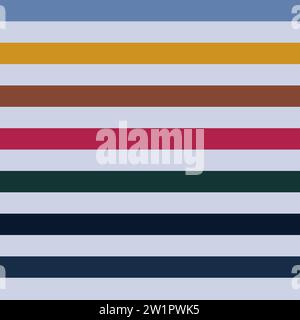 Sfondo di ripetizione strisce orizzontali multicolore Illustrazione Vettoriale