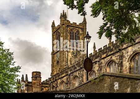 Lancaster Priory oder Priory Church of St Mary in Lancaster, Lancashire, England, Großbritannien, Europa | Lancaster Priory or Priory Church of St Foto Stock