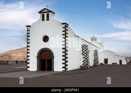 Nuestra Senora de los Dolores, Madonna Addolorata, anche Ermita de los Dolores, chiesa cattolica romana a Mancha Blanca, comune di Tinajo Foto Stock