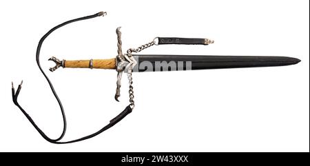 Durza's (Robert Carlyle) Hero Sword and Sabbard dal film Eragon, 2006 Foto Stock