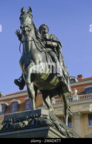 Carl Agosto Denkmal, Platz der Demokratie, Weimar, Thüringen, Deutschland Foto Stock