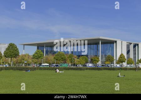 Paul-Loebe-Haus, Platz der Republik, il Tiergarten, nel quartiere Mitte di Berlino, Deutschland Foto Stock