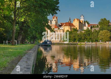 Castello di Bernburg, Bernburg, Valle di Saale, Sassonia-Anhalt, Germania, Bernburg, Sassonia-Anhalt, Germania Foto Stock