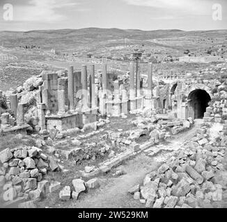 Southern Theater a Jerash, California. 1950-1955 Foto Stock