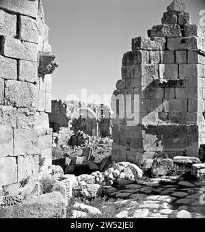 Tetrapylon settentrionale a Jerash, California. 1950-1955 Foto Stock