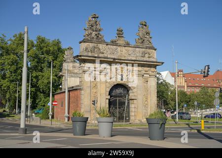 King's Gate, brama Krolewska, Plac Holdu Pruskiego, Stettino, Voivodato della Pomerania occidentale, Polonia Foto Stock