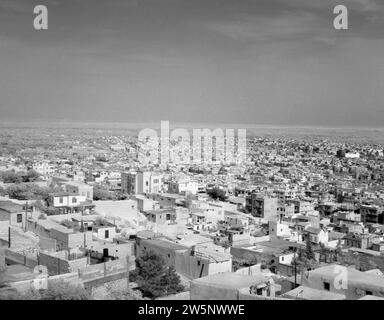 Panoramica della città di Damasco ca. 1950-1955 Foto Stock